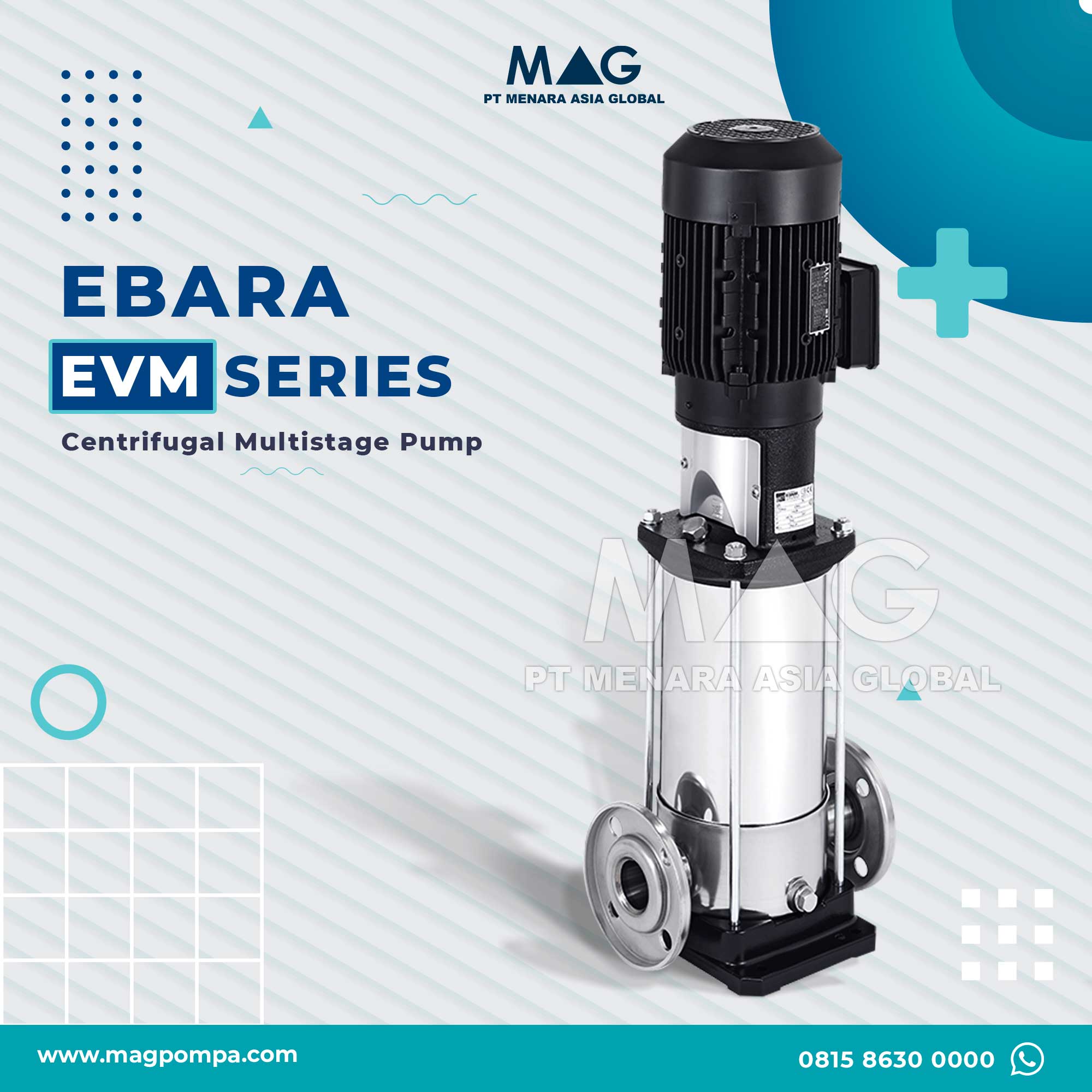 Pompa Sentrifugal Multistage Ebara EVM Series Pompa Sentrifugal Multistage Ebara EVM Series
